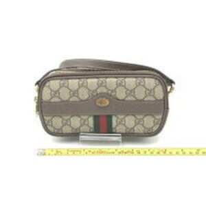 Gucci ebony bag shoulder Supreme leather GG Ophidia brown beige